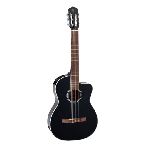 Takamine GC2CE-BLK Acoustic-Electric Classical Guitar - Black Gloss