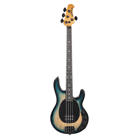 Ernie Ball Music Man StingRay Special Electric Bass Guitar - Mean Blue Burst, Ebony Fingerboard