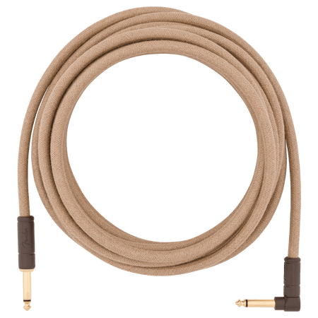Fender Festival Hemp 18.6' Instrument Cable Right Angled Natural