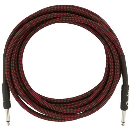 Fender Professional Series Instrument Cable, 15', Red Tweed