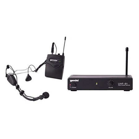 Gemini UHF-01HL Wireless Headset/Lavalier Combo System F1