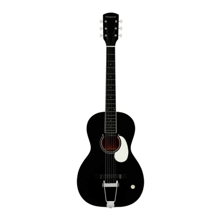 Orangewood Juniper Live Rubber Bridge Parlor Acoustic-guitar - Black Satin