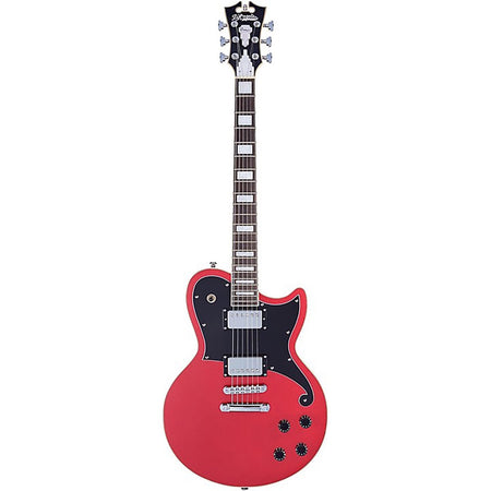 D'Angelico Premier D'Angelico Premier Brighton Electric Guitar - Oxblood with Stopbar Tailpiece