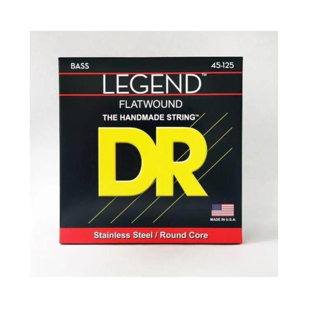 DR Strings FL5-45 Polished Stainless Flat Wound Bass Strings