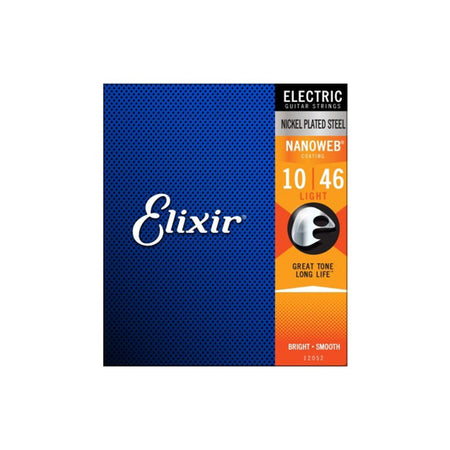 Elixir Strings Nanoweb Anti Rust .010-.046 Gauge Electric Guitar Strings