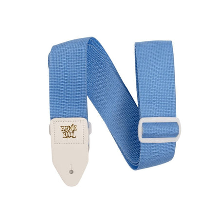 Ernie Ball 2-inch Polypro Strap - Soft Blue and White