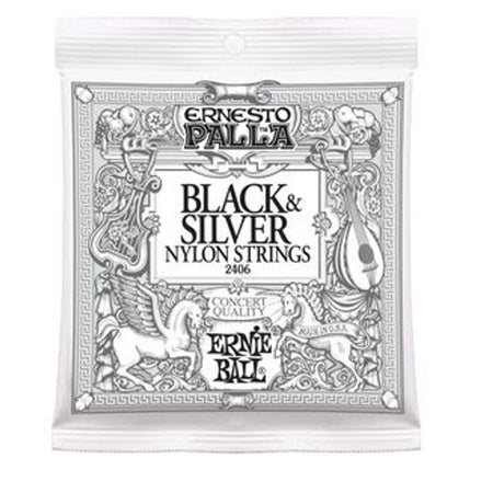 Ernie Ball Ernesto Palla Black & Silver Nylon Strings