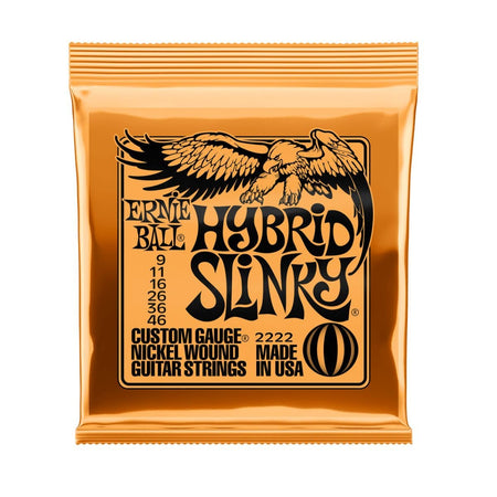 Ernie Ball 2222 Hybrid Slinky Nickel Wound Electric Guitar Strings - .009-.046