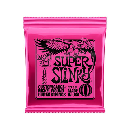 Ernie Ball Super Slinky .009-.042 Nickel Wound Electric Guitar Strings