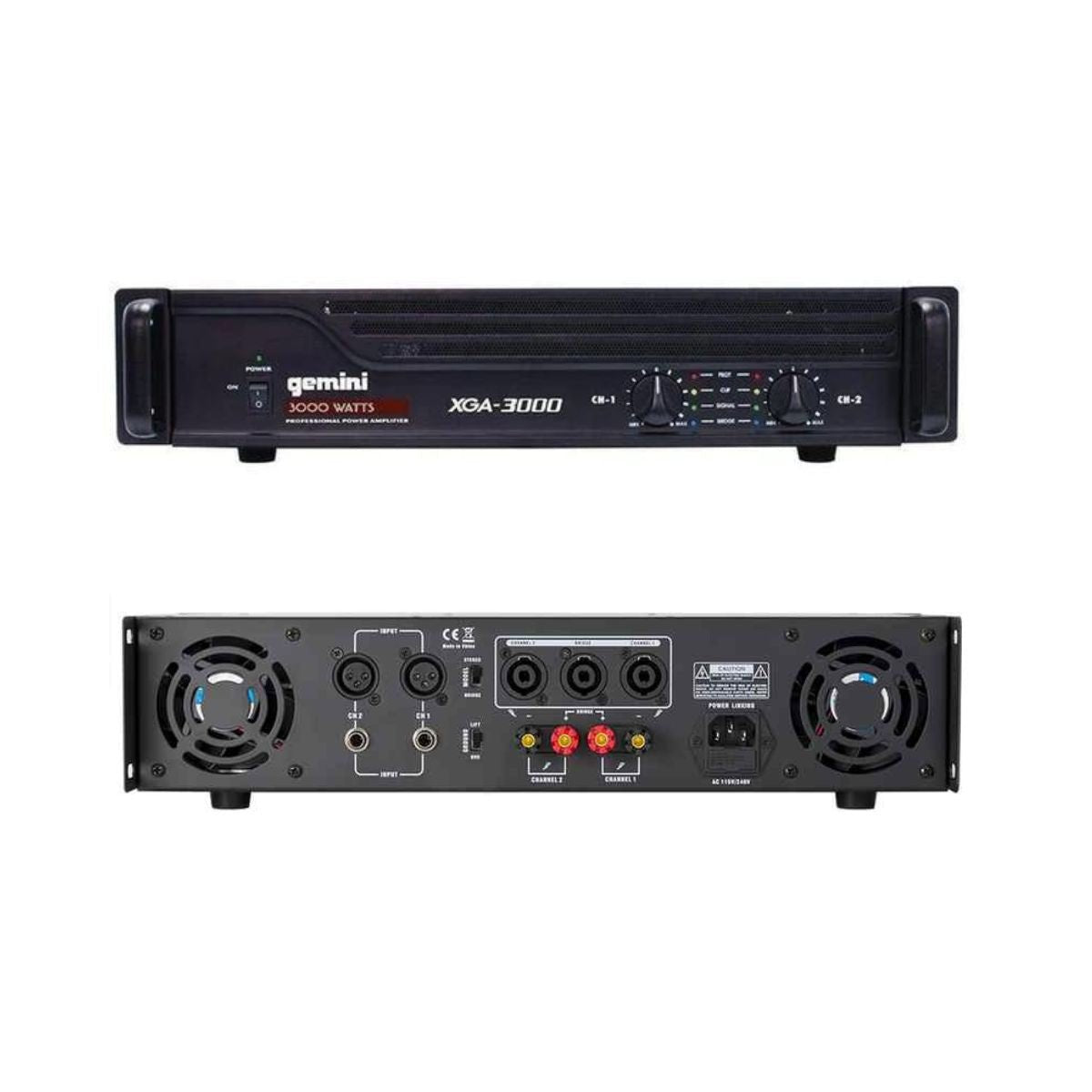 Gemini XGA3000 Professional Power Amplifier gjmsound
