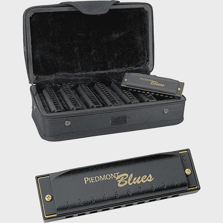 Hohner PBH7 Piedmont Blues Harmonica Set - 7 Harmonicas with Case