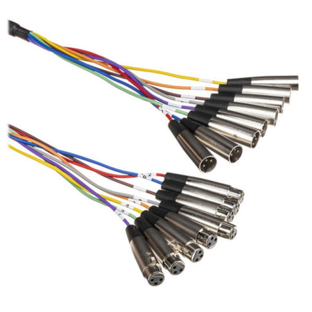 Hosa Technology XLR-802 8-Channel Male XLR to Female XLR Snake Cable - 6.6'