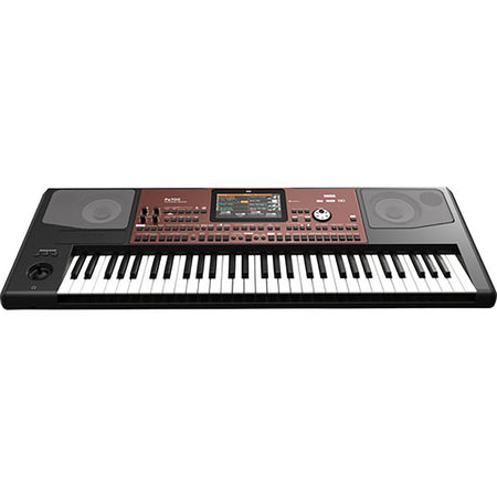 Korg Pa700 61-Key Professional Arranger with Touchscreen and Speakers - Black / Dark Red