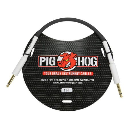 Pig Hog 1' - 8mm Inst. Cable 1/4" - 1/4" Connectors