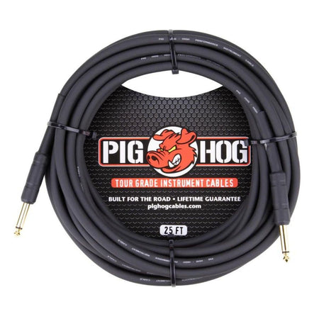 Pig Hog Instrument Cable 1/4" - 1/4" Connectors - 25 Feet