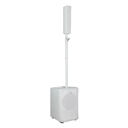 RCF EVOX JMIX8 Active 12" 2-Way 1400W Portable Line Array PA System with 8-Input Mixer (White)