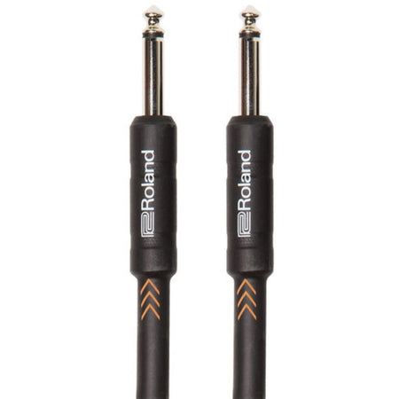 Roland RIC-B15A Black Series Straight to Right-Angle 1/4-Inch Instrument Cable (15 FT)