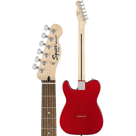 Squier Limited-Edition Bullet Telecaster Electric Guitar Red Sparkle