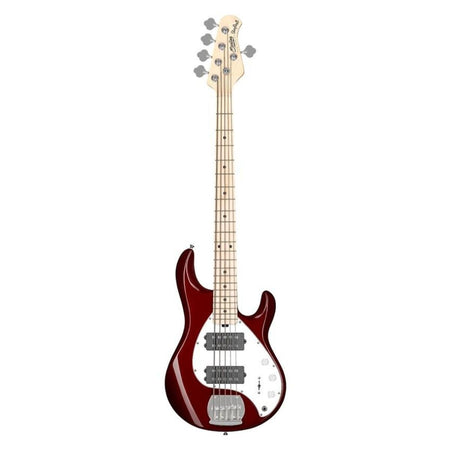 Sterling by Music Man StingRay Ray5HH 5-String Bass, Maple Fretboard, Candy Apple Red