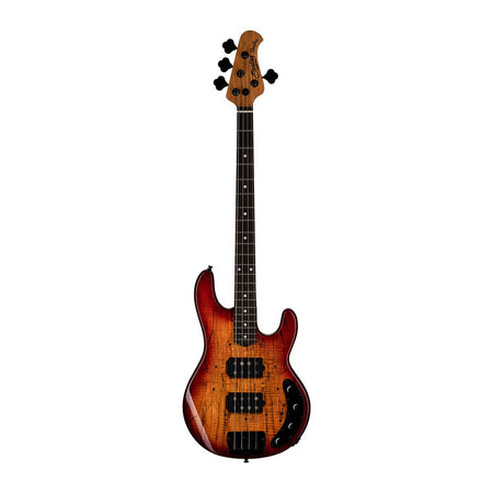 StingRay RAY34 Maple Top Bass in Blood Orange Burst