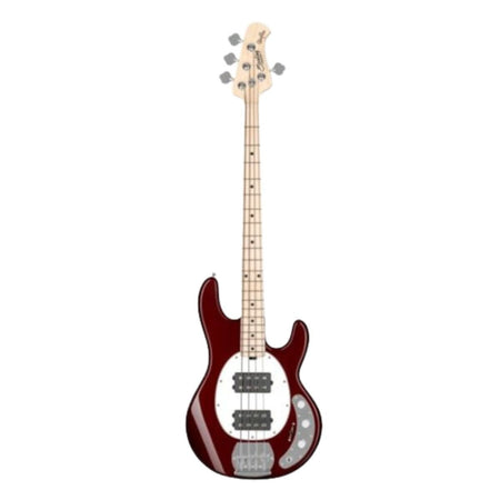 Stingray Sterling RAY4HH-CAR-M1 4 String Bass Guitar in Candy Apple Red