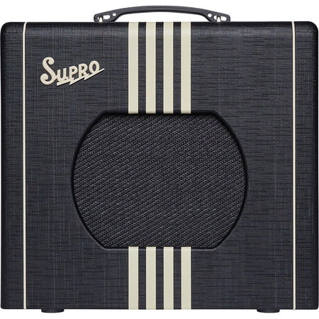 Supro Delta King 10 1x10-inch 5-watt Tube Combo Amp - Black and Cream