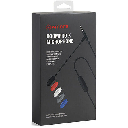 V-Moda BoomPro X Microphone Detachable Flexible Boom Microphone for Headphones