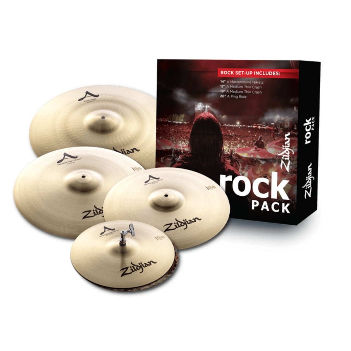 Zildjian A Rock Cymbal Set - 14/17/19/20 inch – gjmsound