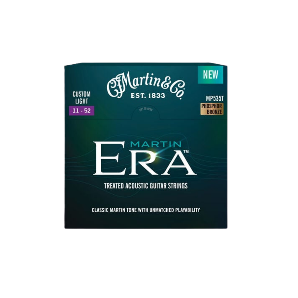 Martin Era Treated Phosphor Bronze Acoustic Guitar Strings - .011-.052 Custom Light