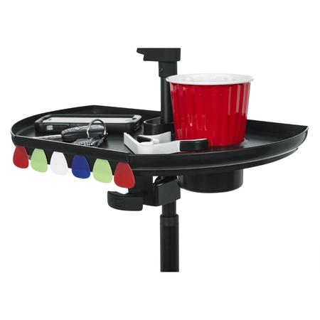 Gator Frameworks GFW-MICACCTRAYXL Extra Large Mic Stand Accessory Tray with Pick Holder