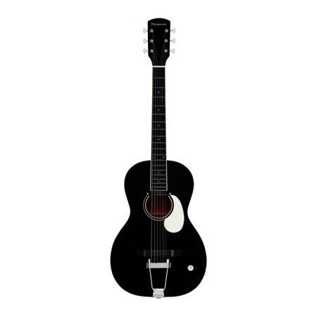 Orangewood Juniper Live Rubber Bridge Parlor Acoustic-guitar - Black Satin