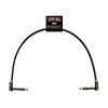 Ernie Ball Flat Ribbon Stereo Right Angle to Right Angle Patch Cable - 12-inch, Black