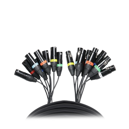 ProX XC-8XLR25 25 FT 8-Channel XLR3F to XLR3M Balanced Snake Cable