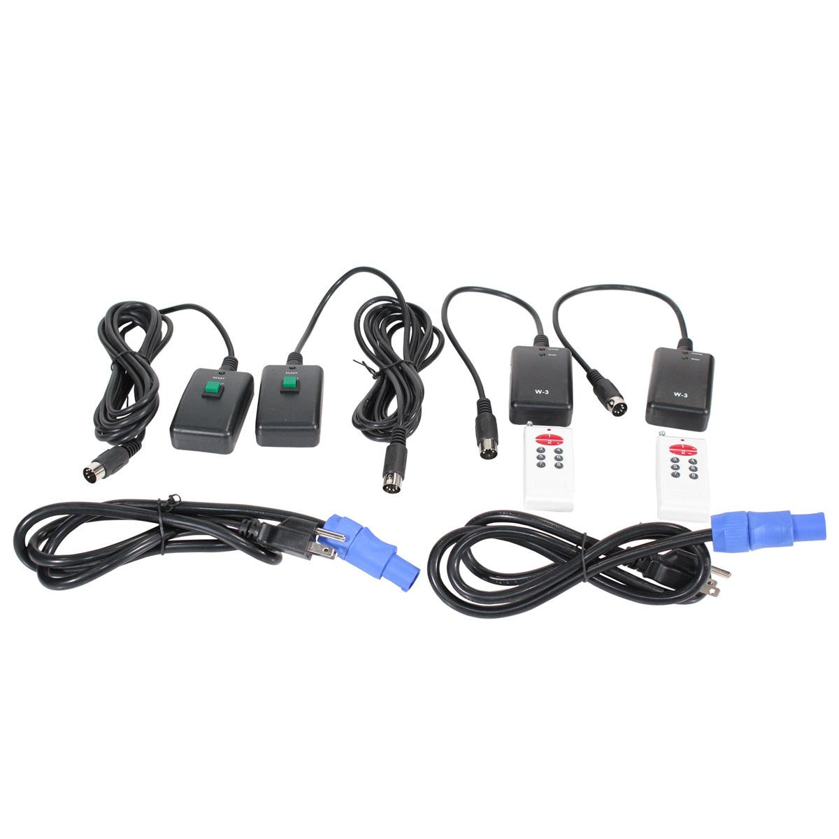 ProX BlitzzFX Set of two Cold Spark Machines with White Covers and Case