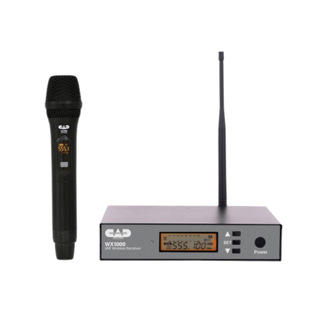 CAD WX1000HH Wireless Cardioid Handheld Microphone System (510 to 570 MHz)