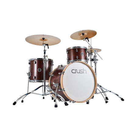 Crush Drums Sublime Birch 3 Piece Shell Pack 18 inch Bass Drum - Dark Satin Walnut