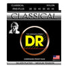 DR Strings Nylon Classical Silver Plated Hard Tension