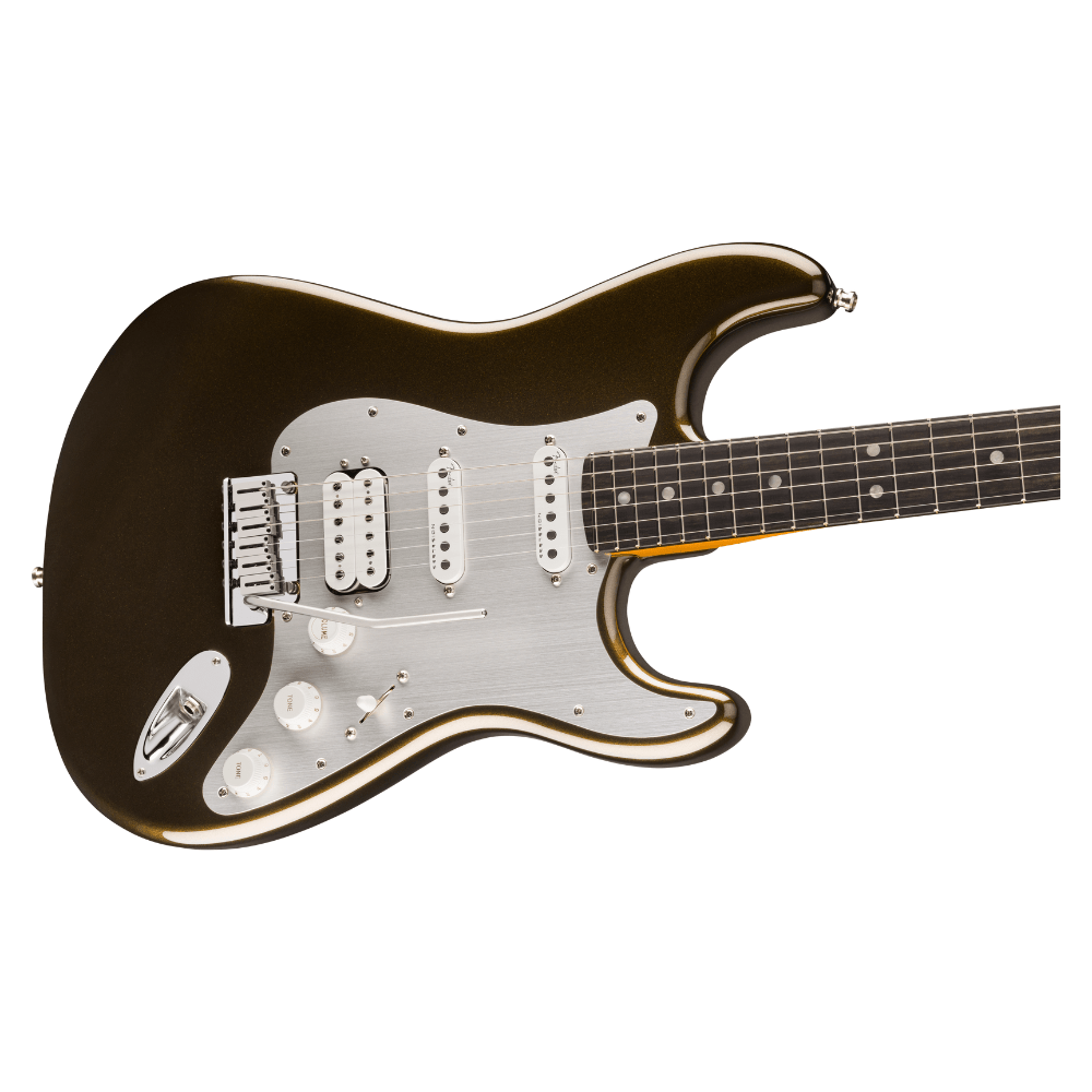 Fender American Ultra II Stratocaster HSS Electric Guitar - Texas Tea, Ebony Fingerboard