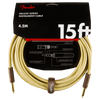 Fender  Deluxe Series Instrument Cable, Straight/Straight, 15', Tweed