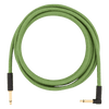 Fender Festival Hemp 10' Instrument Cable Right Angled Green