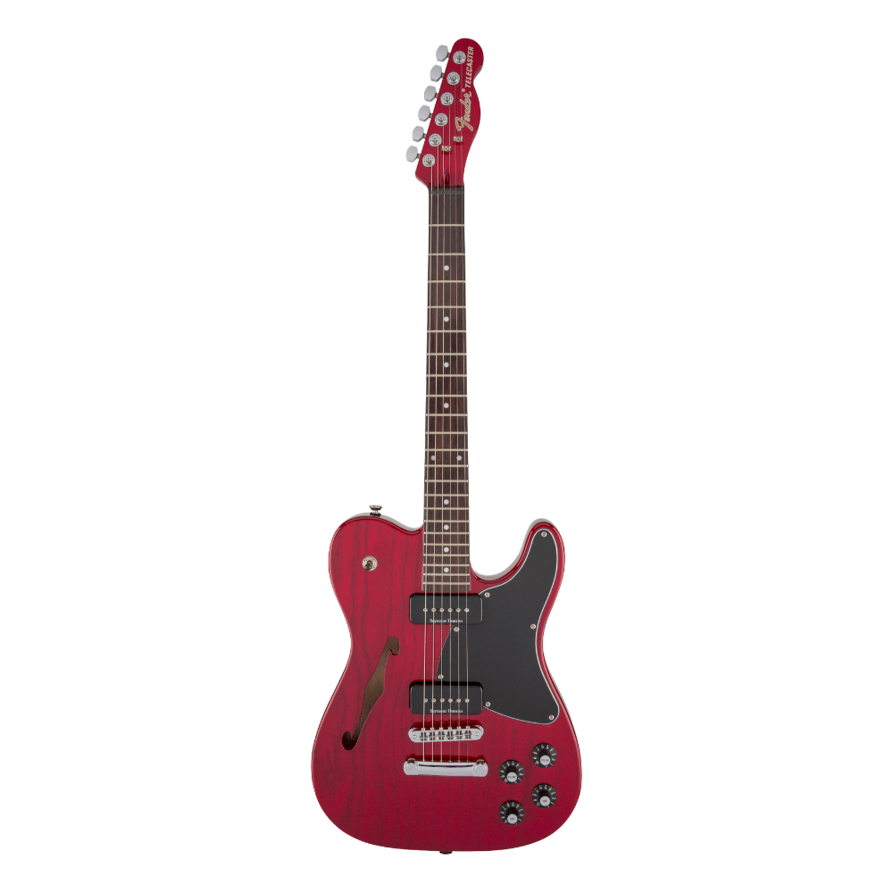 Fender Jim Adkins JA-90 Telecaster Thinline - Crimson Red Transparent