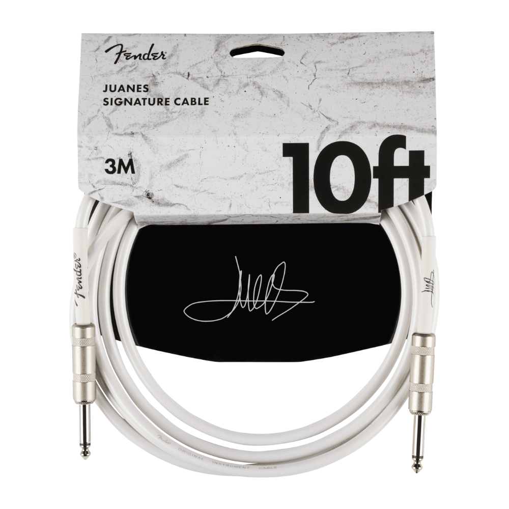 Fender Juanes 10-inch Instrument Cable - Luna White