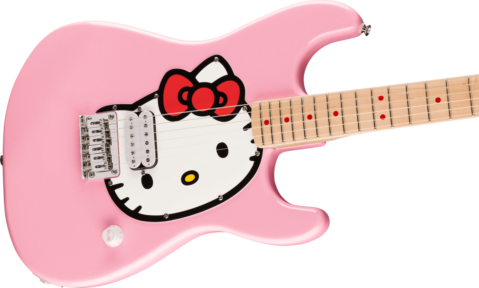 Fender x Hello Kitty Pink Stratocaster with Gig Bag