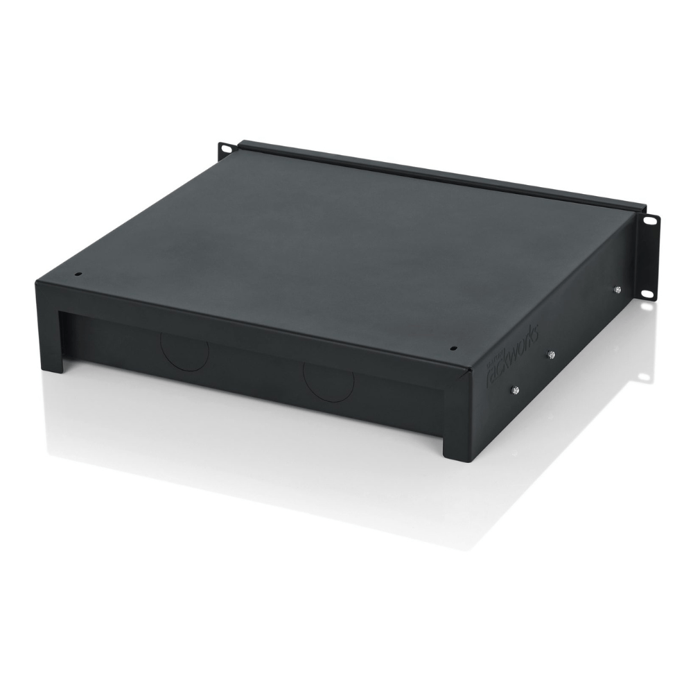 Gator GRW-DRWMIC10 2U Rack Drawer for Wired Microphones