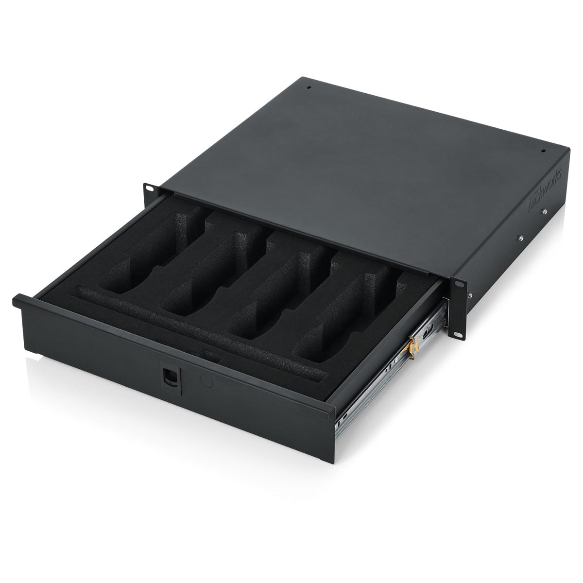 Gator GRW-DRWWRLSS 2U Rack Drawer for Wireless Microphones