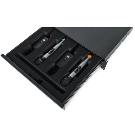 Gator GRW-DRWWRLSS 2U Rack Drawer for Wireless Microphones