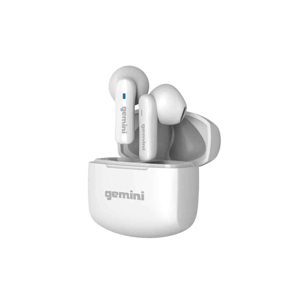 Gemini GEBX-100 In-Ear True Wireless Earbuds with Bluetooth 5.4 - White