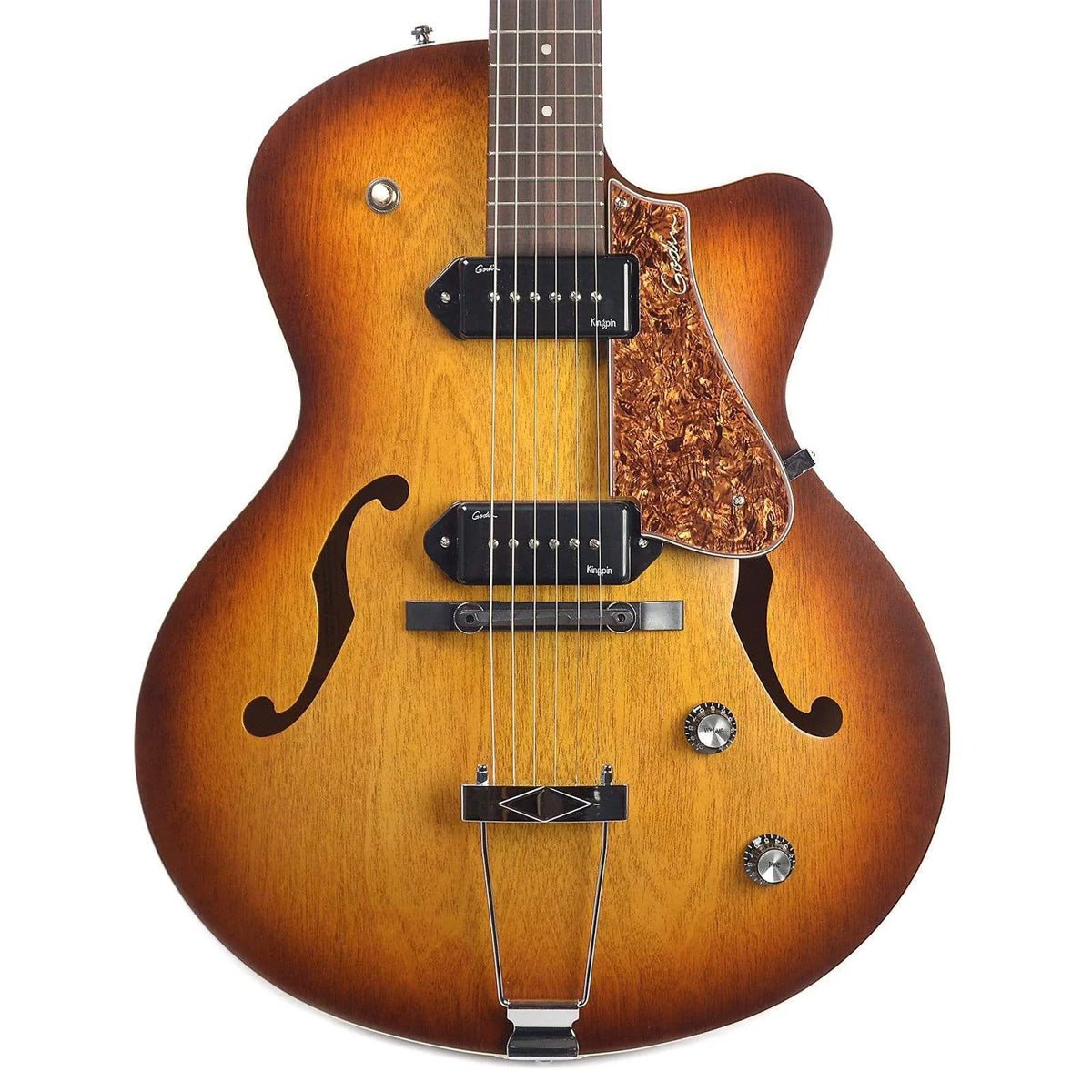 Godin 5th Ave CW Kingpin II Cutaway Cognac Burst