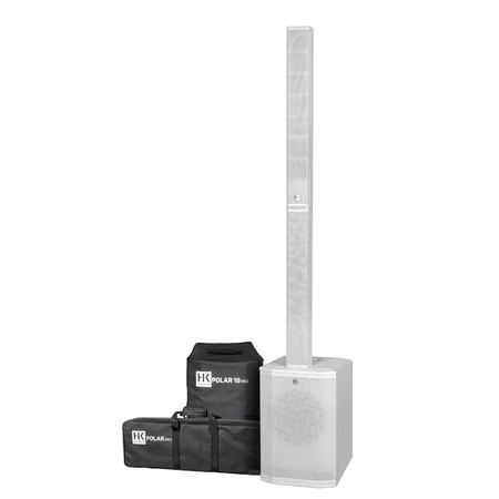 HK AUDIO Polar 10 MK2 2000W Powered Column PA with 10" Sub - White