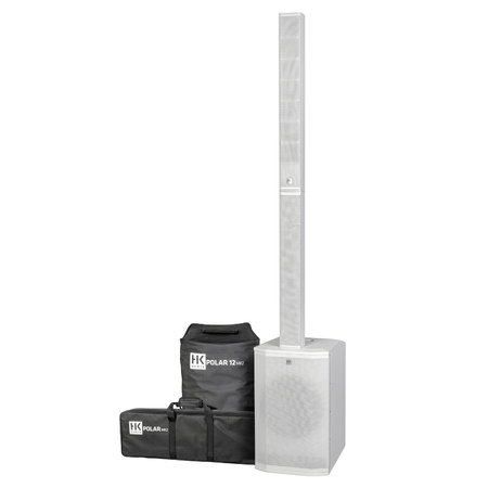 HK AUDIO Polar 12 MK2 2000W Powered Column PA with 12" Sub - White